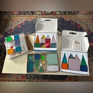 Colorful Magnetic Building Tiles Set